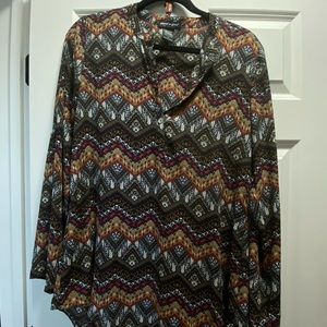 Abstract Zig Zag Blouse